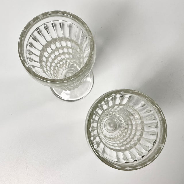 1940s Hollywood Regency Boho Chic Glass Dessert Parfait Cups - Set of 9.. For Sale - Image 10 of 10