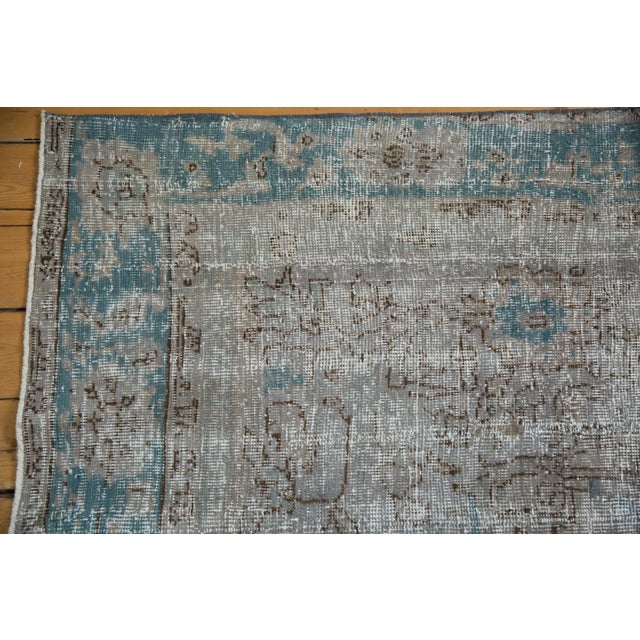Silver Vintage Distressed Oushak Carpet - 7'6" X 10'8" For Sale - Image 8 of 13
