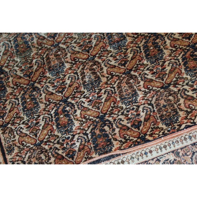 1900s, Handmade Antique Persian Farahan Rug 4.2' X 6.3' For Sale In New York - Image 6 of 7