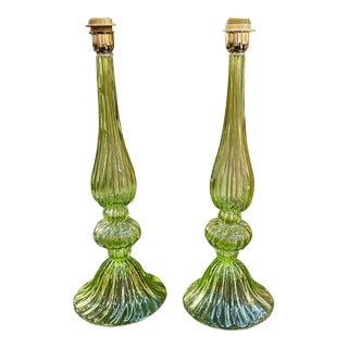 Pair of Murano Lamps For Sale