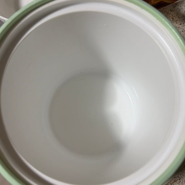 Vintage Mid-Century Modern George’s Briard Mint Green Vinyl Ice Bucket For Sale In Detroit - Image 6 of 6