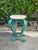 Vintage Hand-Painted Iron Side Table With Travertine Top For Sale In Naples, FL - Image 6 of 12