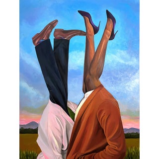 In Your Shoes Surrealism Acrylic Painting For Sale