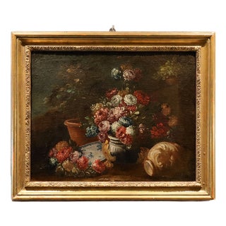 Francesco Lavagna, Still Life, 1720, Oil on Canvas, Framed For Sale