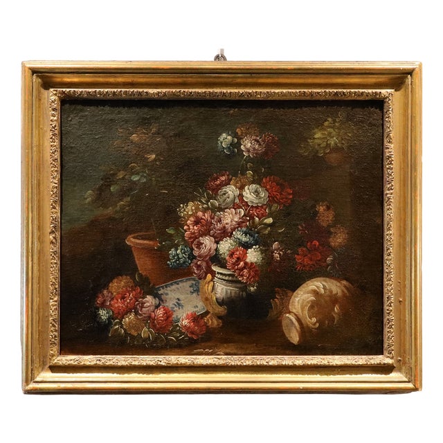 Francesco Lavagna, Still Life, 1720, Oil on Canvas, Framed For Sale