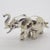 Vintage Italian Handmade Genuine Silver Elephant Figurine Sculpture Miniature For Sale - Image 6 of 11