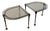 Wrought Bronze and Glass Coffee Tables by Lothar Klute, 1980, Set of 2 For Sale
