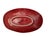 Southern Living “Cinnabar” Red Ceramic Canister Set & Oval Platter – 4 Pieces For Sale In Houston - Image 6 of 12