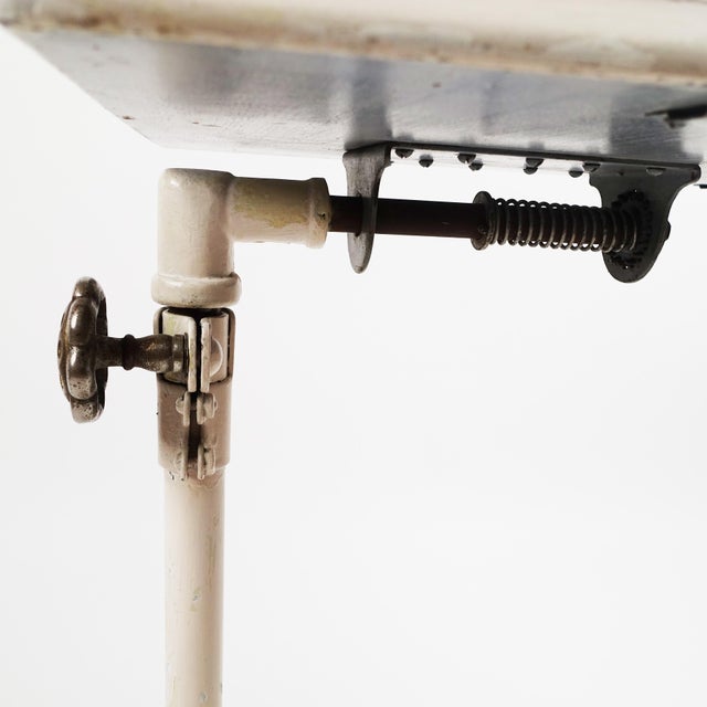 Industrial Industrial American Tilt Top Side Table, 1890s For Sale - Image 3 of 7