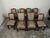 Set of Eight 1920s Black Forest Dining Room Chairs with Hand-Carved Floral Décor For Sale In Atlanta - Image 6 of 12