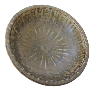 Gunnar Nylund 7.25" Diameter Ceramic Bowl for Rorstrand Sweden "Owl's Feather" Glaze