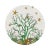 2020s Coral Reef Vegan Leather Round Pebble Placemat White Green, Set of 4 For Sale - Image 5 of 5