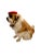 Late 20th Century Custom-Made French St. Bernard Stuffed Fur Dog Sculpture, 17"h For Sale In Tulsa - Image 6 of 10
