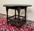 Antique English Cloverleaf Side Table Carved Top Lower Gallery Oak C. 1900 For Sale - Image 11 of 15