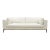 Martyn Lawrence Bullard for Frontgate White Leather Sofa For Sale