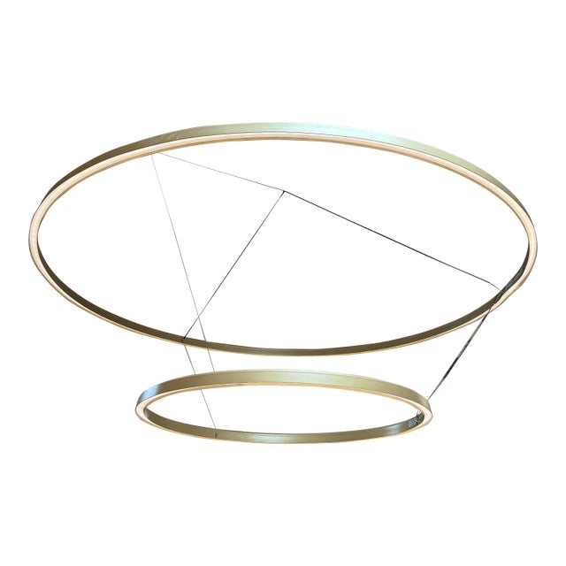 Double Ring Pendant Lighting For Sale