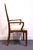 Late 20th Century Thomasville Tokaido Collection Burled Walnut Asian Modern Dining Arm Chair 10821-813-814 For Sale - Image 5 of 11