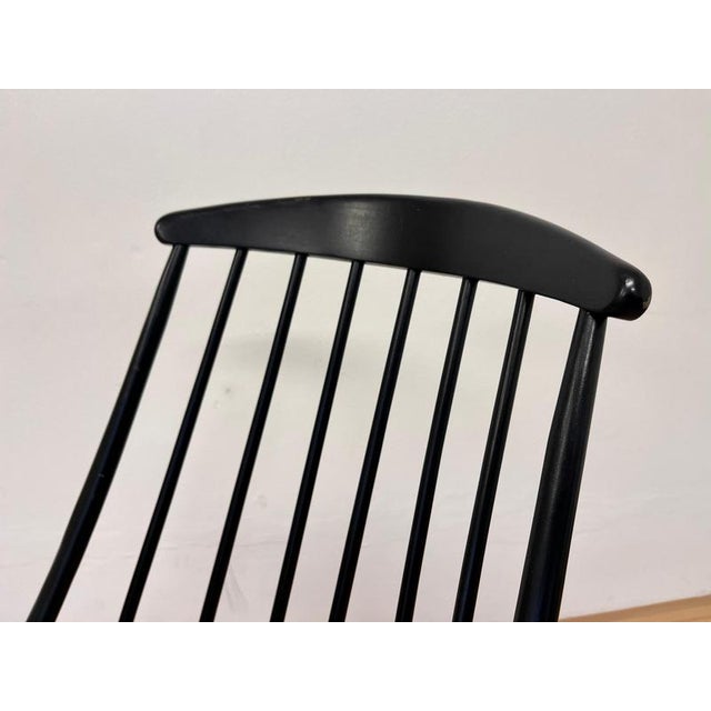 Beech Rocking Chair by Varjonen Puunjalostus, Finland, 1960s For Sale - Image 6 of 8