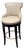 Century Furniture Tracy Leather Swivel Bar Stool For Sale