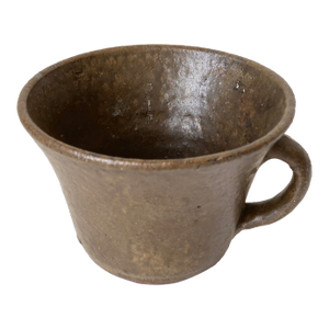 Vintage Signed Rustic Studio Pottery Vessel for Use as a Planter, Cachepot, Catchall or Sculptural Accent