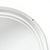 Silver Art Deco Streamlined Machined Age Minimal Round Reversed Etched & Beveled Mirror For Sale - Image 8 of 12