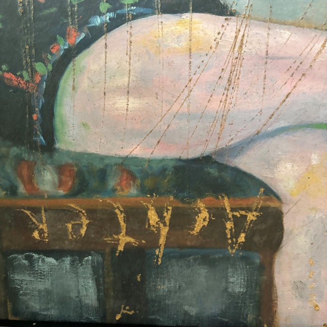 Arnout Colnot, Portrait of a Woman, Verso: Resting Boys, Oil on Board, 1960s, Framed For Sale - Image 12 of 18