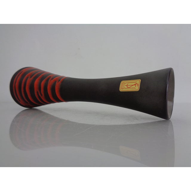 Black 4125/4 Ceramic Vase from Steuler Keramik, Germany, 1950s For Sale - Image 8 of 13