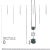 Early 21st Century 14K White Gold 1 1/2 Cttw Treated Blue and White Diamond 3-Stone 18" Pendant Necklace For Sale - Image 5 of 5