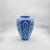 Ceramic Handmade Ceramic Shah Vase (30cm) Turquoise and Dark Blue Vertical Panels Temple Jar For Sale - Image 7 of 8