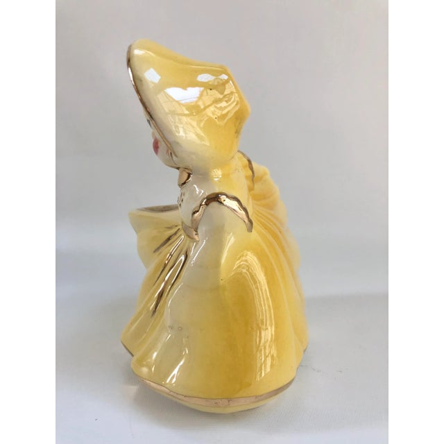 Mid 20th Century 1950s 24k Gold Girl Vase Planter For Sale - Image 5 of 8