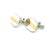1990s Pair of Tiffany & Co Estate Cufflinks 18k Y Gold + Sterling Silver For Sale In New York - Image 6 of 7