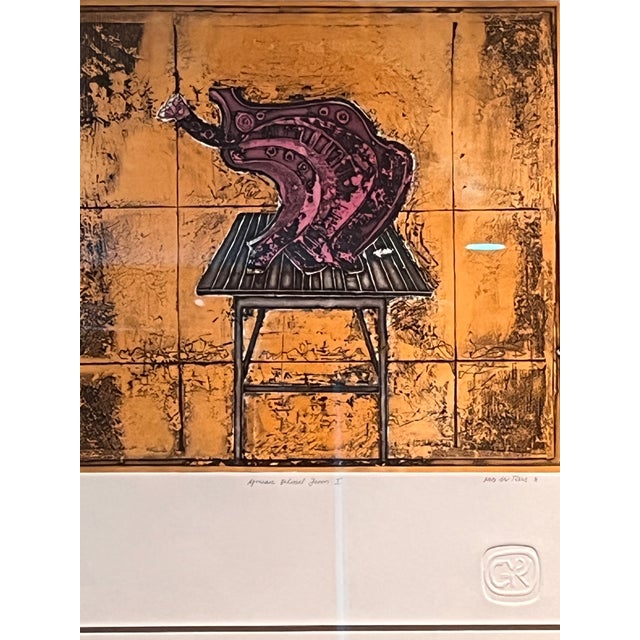 Late 20th Century Late 20th Century Van Der Reis Signed Limited Ed Print 29x34 Museum Glass For Sale - Image 5 of 9