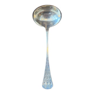 Mid 20th Century Romance by Bjorn Rosenthal Sterling Silver 925 Soup / Sauce Ladle For Sale