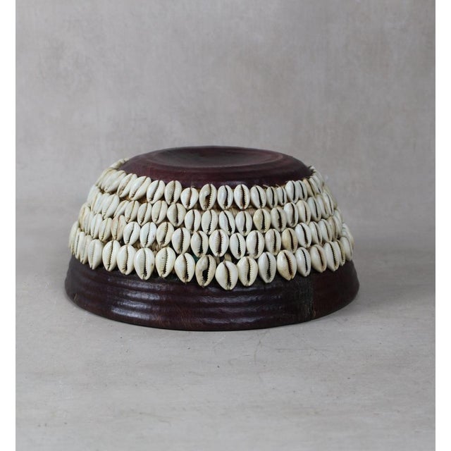Vintage Hausa Bowl with Leather For Sale - Image 4 of 6