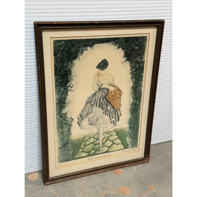 Design Plus Gallery presents "Pannier des Pommes" a Lithograph from the original etching done in 1928, with signature....
