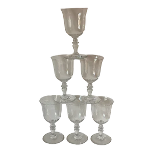 Late 20th Century Baccarat "Provence" Water Goblets/Glasses- Set of 6