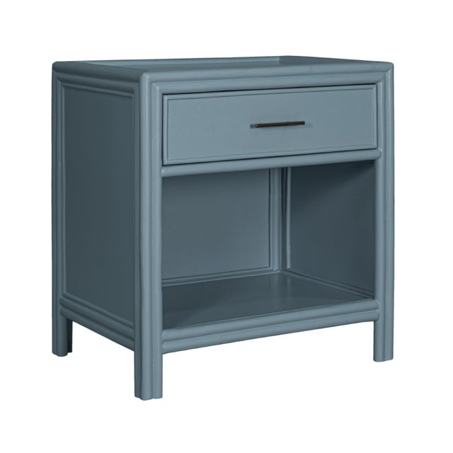 Capri End Table in Regatta Blue For Sale - Image 4 of 8