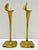 Art Nouveau Late 19th Century Pair Art Nouveau German Cast Brass Calla Lily Candlesticks Attributed to Richard Müller For Sale - Image 3 of 13