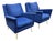 West Elm Carlo Mid Century Arm Chairs, Pair For Sale