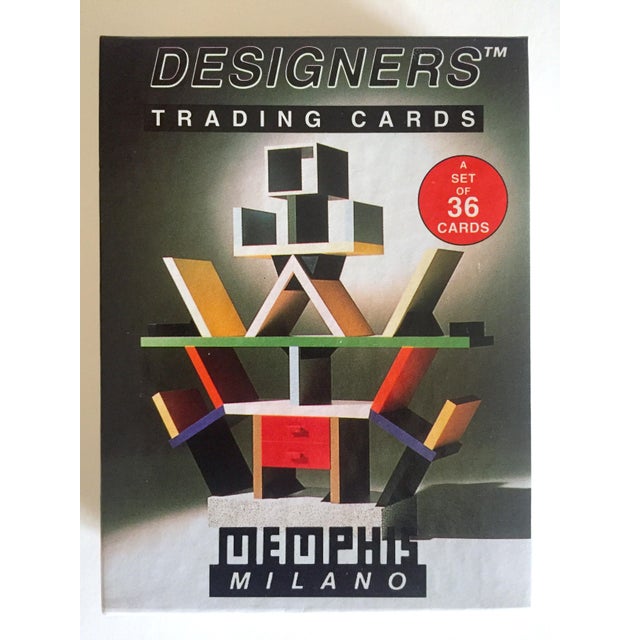 Vintage Memphis Milano Post Modern Designer Collector's Trading Cards Boxed Set For Sale - Image 11 of 12
