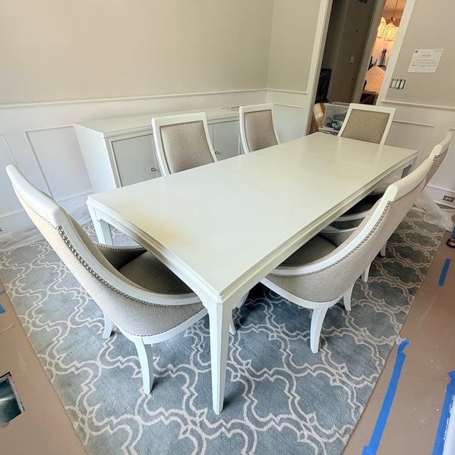 Expandable Dining Table and 6 Chairs From Thomasville For Sale - Image 13 of 16