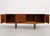 Mid Century Modern Teak Credenza by Stonehill | Long Sideboard With Funky Sculpted Pulls and Sled Legs, Made in England, C. 1960’s For Sale In New York - Image 6 of 18