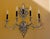 Vintage Large Five-Branch Nickel-Brass Ornate Wall Sconces - a Pair For Sale In Philadelphia - Image 6 of 13