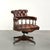 English Cowhide Chesterfield Swivel and Tilt Button Office Chair For Sale - Image 16 of 16