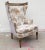 1960s Vintage Custom Upholstered Monumental Wingback Chair For Sale - Image 9 of 10