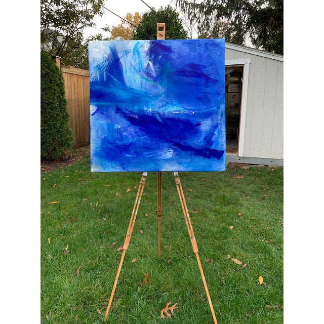 "Swordfish" by Trixie Pitts Abstract Expressionist Oil Painting For Sale In Nashville - Image 6 of 11