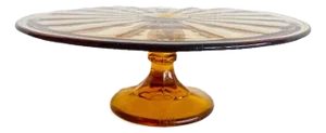 Art Deco Cake Serving Platter from Val Saint Lambert, 1930s
