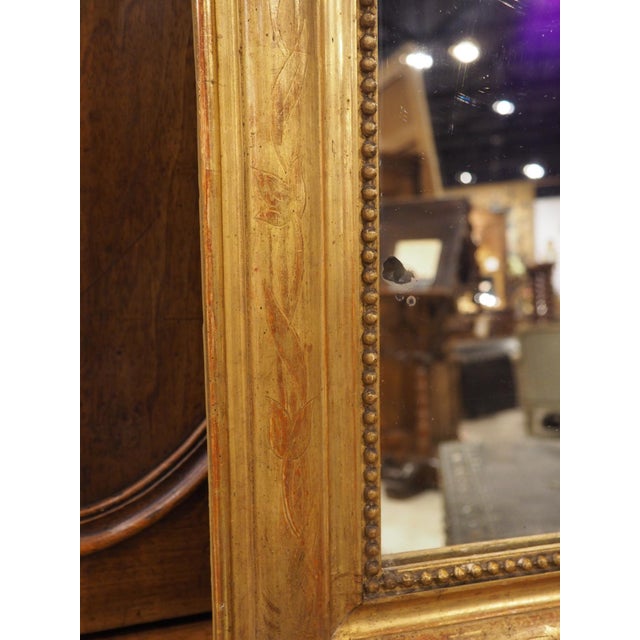 Late 19th Century Petite French Giltwood Louis Philippe Style Mirror, Circa 1870 For Sale - Image 5 of 18