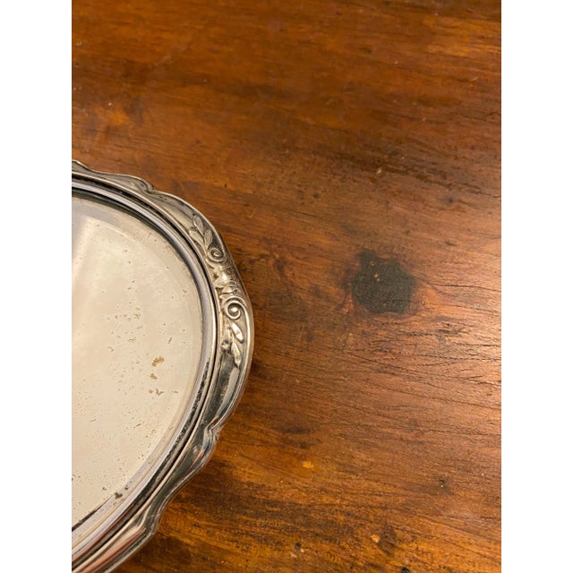 Antique Sterling Silver Hand Mirror For Sale - Image 9 of 12