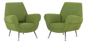 Vintage Lounge Chairs by Gigi Radice for Minotti, 1960s, Set of 2